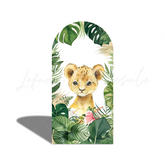 Oh Baby Safari Wild Jungle Animal Birthday Baby Shower Party Arch Backdrop Wall Cloth Cover
